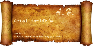 Antal Harlám névjegykártya